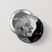 Vereinigte Staaten vernickeln Button (Vorne & Hinten)