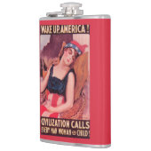 Vereinigte Staaten von AmericaWar II fördernd Flachmann (Links)