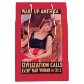 Vereinigte Staaten von AmericaWar II fördernd Mittlere Geschenktüte (Vorderseite)