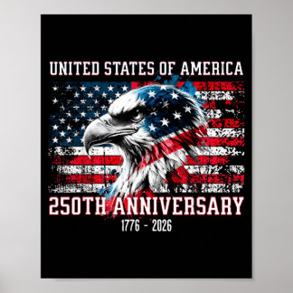 Vereinigte Staaten von Amerika 1776 250. Jubiläum Poster