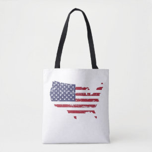Vereinigte Staaten von Amerika als USA-Flagge Tasche