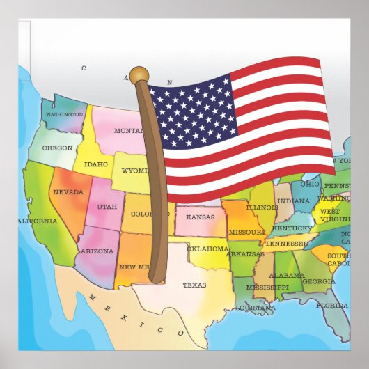 Vereinigte Staaten von Amerika Poster (Vorne)
