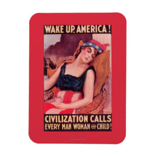 Vereinigte Staaten von Amerika Werbeplakat aus dem Magnet