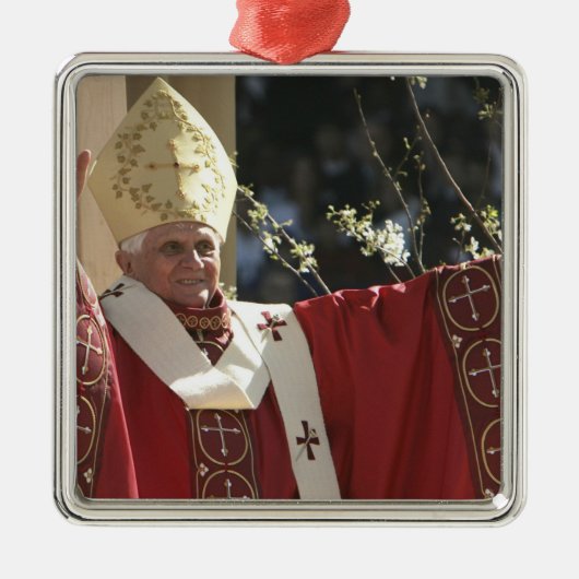 Vereinigte Staaten, Washington, D.C. Papst Benedik Ornament Aus Metall (Vorne)
