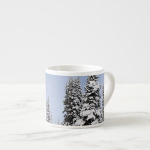 Vereinigte Staaten, Washington, schneebedeckte Bäu Espressotasse