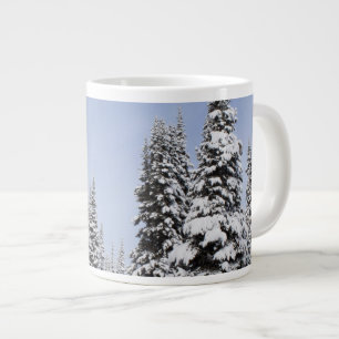 Vereinigte Staaten, Washington, schneebedeckte Bäu Jumbo-Tasse