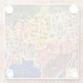 Vereinigte Staaten zeichnen - Ferien und Spiel auf Glasuntersetzer (Rückseite)