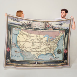 Vereinigte Staaten zeichnen Schiff das Skyway übe Fleecedecke