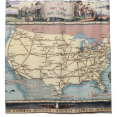 Vereinigte Staaten zeichnen Schiff das Skyway über Duschvorhang (Vorderseite)