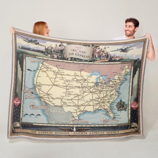 Vereinigte Staaten zeichnen Schiff das Skyway über Fleecedecke (Beispiel)