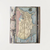 Vereinigte Staaten zeichnen Schiff das Skyway über Wandteppich (Vorderseite)