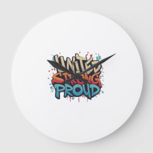 Vereinigte Stolz Große Wanduhr