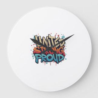 Vereinigte Stolz Große Wanduhr