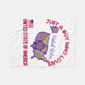 Vereinigter Staat Amerikas Fleecedecke (Vorderseite (Horizontal))