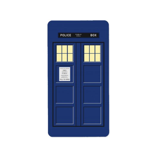 Vereinigtes Königreich - Blue Police Public Call B Adressaufkleber (Vorne)