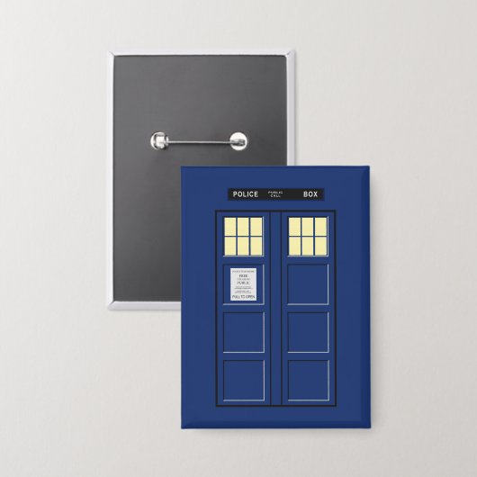 Vereinigtes Königreich - Blue Police Public Call B Button (Vorderseite/Rückseite)