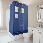 Vereinigtes Königreich - Blue Police Public Call B Duschvorhang (Beispiel)