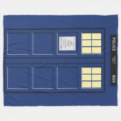 Vereinigtes Königreich - Blue Police Public Call B Fleecedecke (Vorderseite (Horizontal))