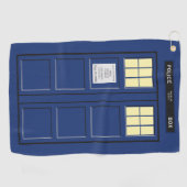 Vereinigtes Königreich - Blue Police Public Call B Golfhandtuch (Horizontal)