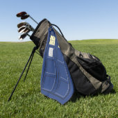 Vereinigtes Königreich - Blue Police Public Call B Golfhandtuch (Gras)