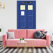 Vereinigtes Königreich - Blue Police Public Call B Leinwanddruck (Insitu (Wohnzimmer))