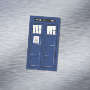 Vereinigtes Königreich - Blue Police Public Call B Magnetische Visitenkarte