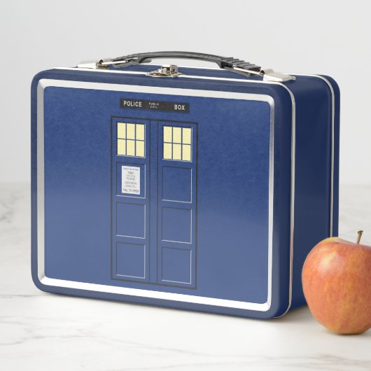 Vereinigtes Königreich - Blue Police Public Call B Metall Brotdose (Beispiel)