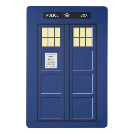 Vereinigtes Königreich - Blue Police Public Call B Mini Klemmbrett (Rückseite)