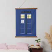 Vereinigtes Königreich - Blue Police Public Call B Wandteppich Mit Holzrahmen (Schlafzimmer)