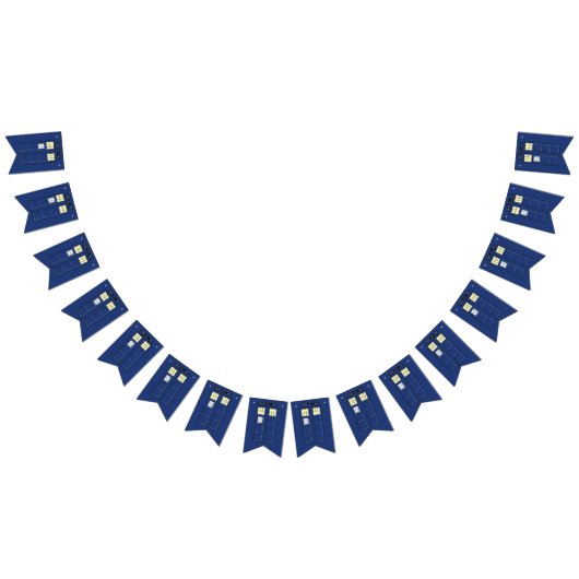 Vereinigtes Königreich - Blue Police Public Call B Wimpelkette (Alle)