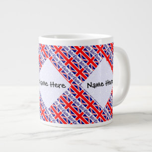 Vereinigtes Königreich Britische Flagge Kachel Per Jumbo-Tasse