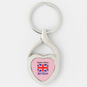 Vereinigtes Königreich Britische Flagge Schwarz Pe Schlüsselanhänger