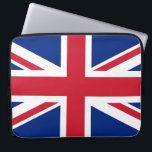 Vereinigtes Königreich (Britische Flagge) (Union J Laptopschutzhülle<br><div class="desc">Dieses Design zeichnet sich durch die nationale Flagge des Vereinigten Königreichs, die auch als Union Jack bekannt ist. Die Flagge ist auch als Königliche Gewerkschaft-Flagge in Kanada bekannt. Es stammt aus dem frühen 17. Jahrhundert, als James I die englischen und irischen Thronen geerbt hatte, die es ihm ermöglichten, England, Irland...</div>