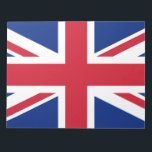 Vereinigtes Königreich (Britische Flagge) (Union J Notizblock<br><div class="desc">Dieses Design zeichnet sich durch die nationale Flagge des Vereinigten Königreichs, die auch als Union Jack bekannt ist. Die Flagge ist auch als Königliche Gewerkschaft-Flagge in Kanada bekannt. Es stammt aus dem frühen 17. Jahrhundert, als James I die englischen und irischen Thronen geerbt hatte, die es ihm ermöglichten, England, Irland...</div>
