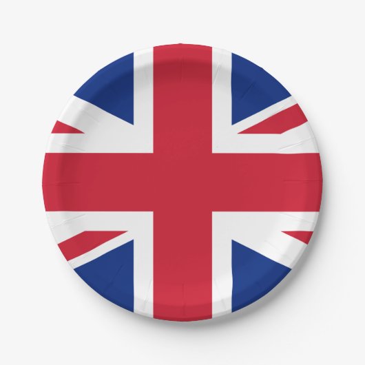 Vereinigtes Königreich (Britische Flagge) (Union J Pappteller (Vorderseite)