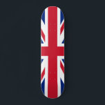 Vereinigtes Königreich (Britische Flagge) (Union J Skateboard<br><div class="desc">Dieses Design zeichnet sich durch die nationale Flagge des Vereinigten Königreichs, die auch als Union Jack bekannt ist. Die Flagge ist auch als Königliche Gewerkschaft-Flagge in Kanada bekannt. Es stammt aus dem frühen 17. Jahrhundert, als James I die englischen und irischen Thronen geerbt hatte, die es ihm ermöglichten, England, Irland...</div>