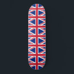 Vereinigtes Königreich (Britische Flagge) (Union J Skateboard<br><div class="desc">Dieses Design zeichnet sich durch die nationale Flagge des Vereinigten Königreichs, die auch als Union Jack bekannt ist. Die Flagge ist auch als Königliche Gewerkschaft-Flagge in Kanada bekannt. Es stammt aus dem frühen 17. Jahrhundert, als James I die englischen und irischen Thronen geerbt hatte, die es ihm ermöglichten, England, Irland...</div>