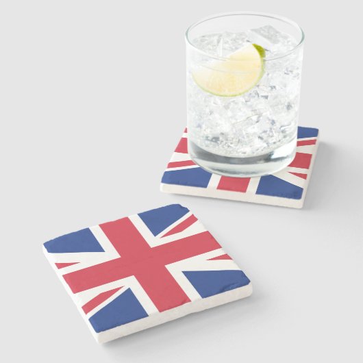 Vereinigtes Königreich (Britische Flagge) (Union J Steinuntersetzer (Seitenansicht)