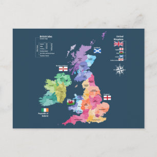 Vereinigtes Königreich Britische Inseln Karte