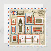 Vereinigtes Königreich Feiertagskarte (Vorne/Hinten)