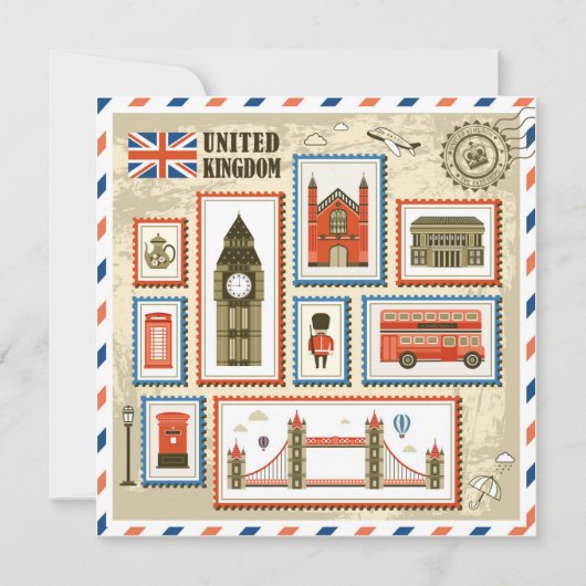 Vereinigtes Königreich Feiertagskarte (Vorderseite)