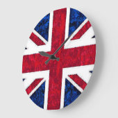 VEREINIGTES KÖNIGREICH FLAG Clock Große Wanduhr (Winkel)