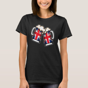 Vereinigtes Königreich Flagge Bierkrug Cool britis T-Shirt