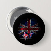 Vereinigtes Königreich Flagge Button (Vorne & Hinten)