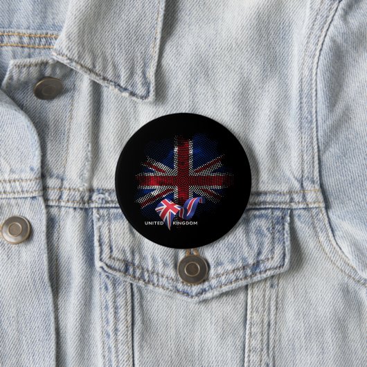 Vereinigtes Königreich Flagge Button (Beispiel)