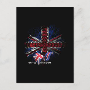 Vereinigtes Königreich Flagge Postkarte
