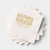 Vereinigtes Königreich Flaggenunion Jack Name Datu Servietten Mit Folie (Insitu (Gestapelt))