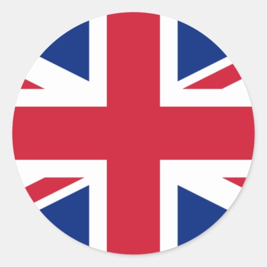 Vereinigtes Königreich GB Runder Aufkleber (Vorderseite)