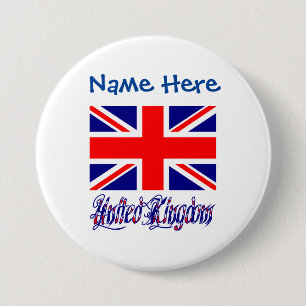 Vereinigtes Königreich Großbritannien Flagge Blau  Button