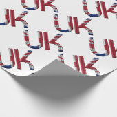 Vereinigtes Königreich Initial Union Jack Flag Col Geschenkpapier (Ecke)